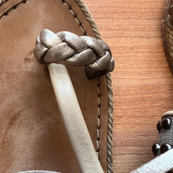 Louboutin wrap espadrilles sandals